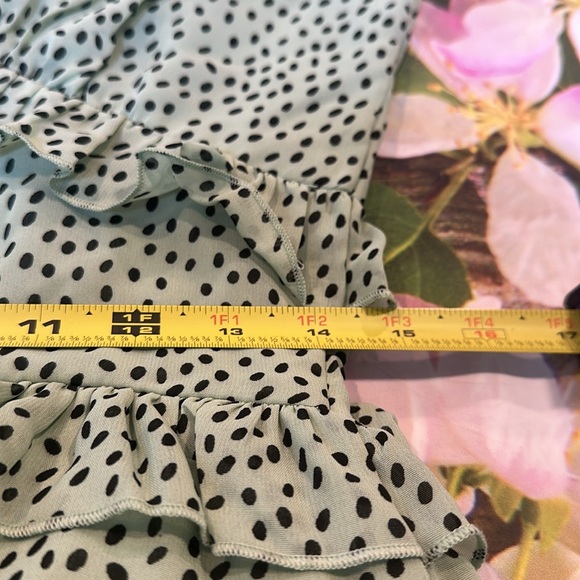 Influence • Mint Green Polkadot Dress • Sz 8 - Picture 12 of 14